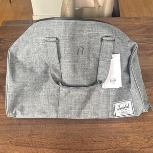 Herschel Supply Company Charcoal Duffel Bag Brand New with Tags, branded “R”